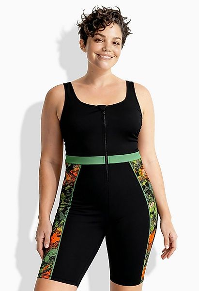 Ulla Popken Badeanzug Badeanzug langes Bein ohne Softcups recycelt günstig online kaufen