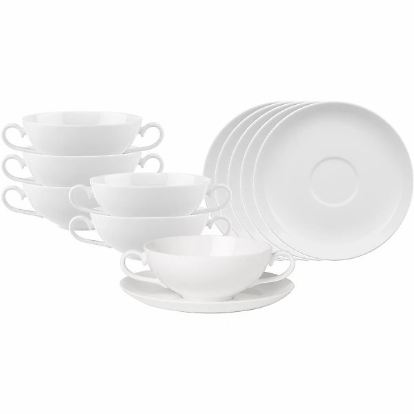 Villeroy & Boch Tasse "Suppentassen mit Untertassen Royal 200 ml 6er Set we günstig online kaufen