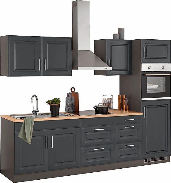 KOCHSTATION "KS-Stockholm" Breite 270 cm, mit hochwertigen MDF Fronten im L günstig online kaufen