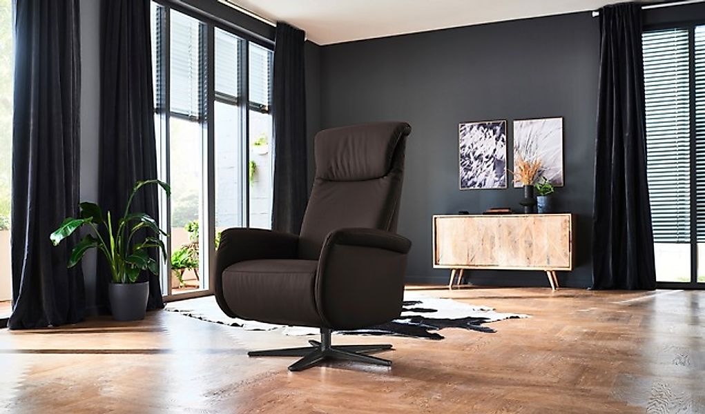 Home affaire Relaxsessel »Cartore Fuß schwarz, manuelle oder motorische Ver günstig online kaufen