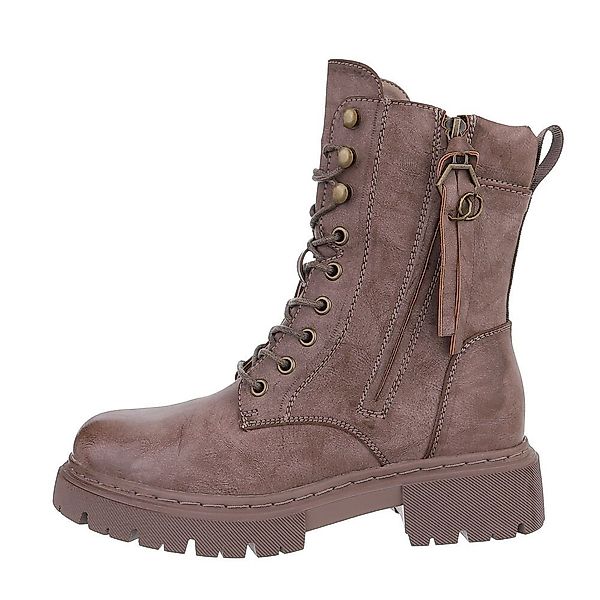 Ital-Design Damen Schnürschuhe Freizeit Schnürstiefelette (84648381) günstig online kaufen