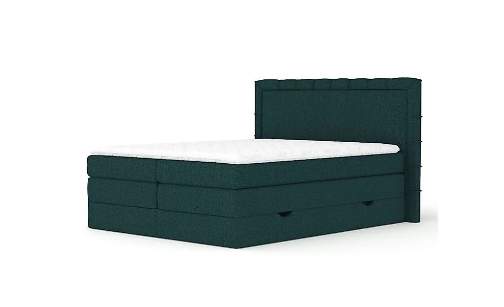 Boxspringbett mit Stauraum   ¦ grün ¦ Maße (cm): B: 187 H: 123 Betten > Kom günstig online kaufen