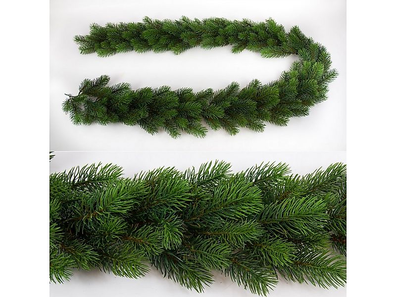 Kunstgirlande Künstliche Tannengirlande Premium 190cm -168 Tips- Spritzguss günstig online kaufen