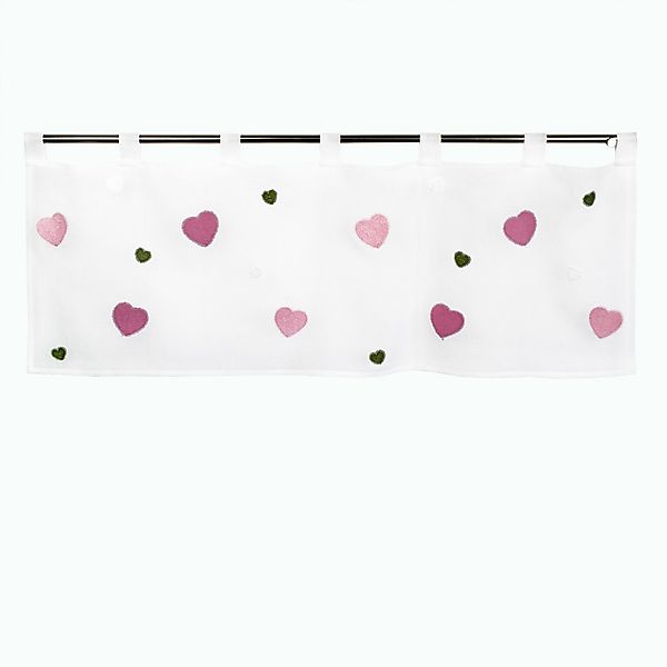 Delindo Lifestyle Scheibengardine bunte Herzen, Kinderzimmer günstig online kaufen