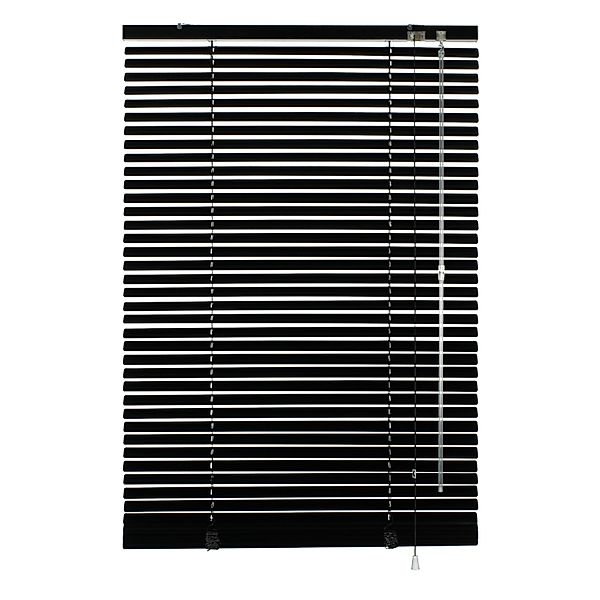 Gardinia Jalousie Aluminium 60 cm x 175 cm Schwarz günstig online kaufen