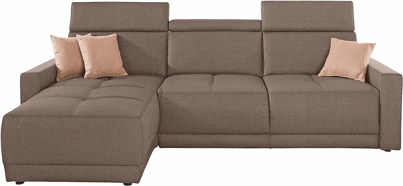 DOMO collection Ecksofa "Ava mit moderner Sitzheftung & toller Doppelnaht, günstig online kaufen