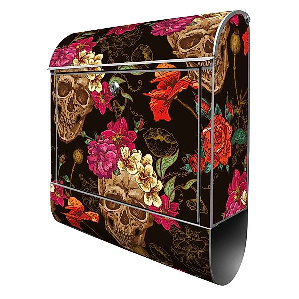 Banjado Design Briefkasten Silber Pulverbeschichtet 39x47x14cm 2 Schlüssel günstig online kaufen