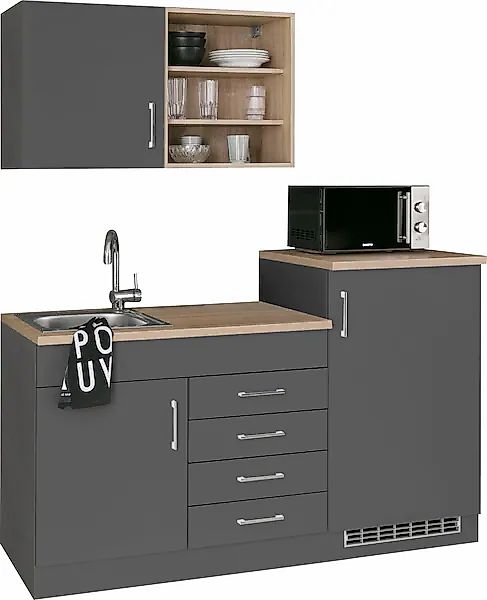 HELD MÖBEL Pantryküche »Mali«, Breite 160 cm, mit E-Geräten günstig online kaufen