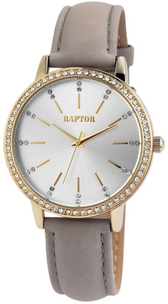 Raptor Quarzuhr Brilliance mit Echtlederband, 3 günstig online kaufen
