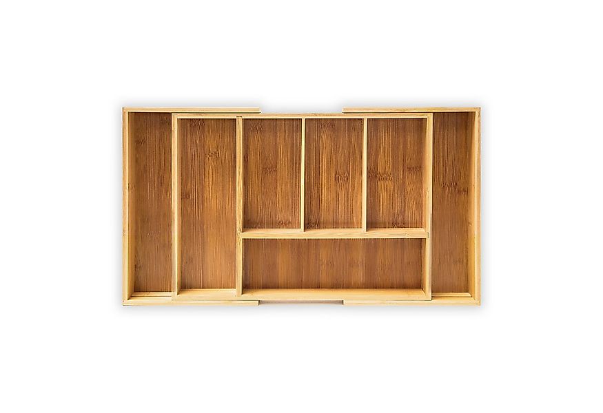 relaxdays Besteckkasten Bambus Besteckkasten verstellbar XL günstig online kaufen