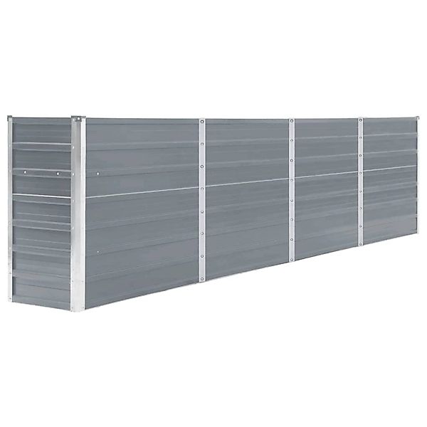 vidaXL Hochbeet 320 x 40 x 77 cm Stahl Grau 661662 günstig online kaufen