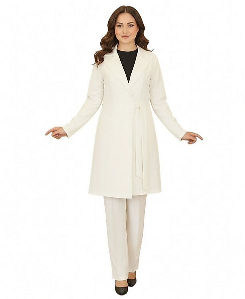 Modavitrini Hosenanzug Damen Zweiteiler Longblazer mit Hose elegant Modest günstig online kaufen