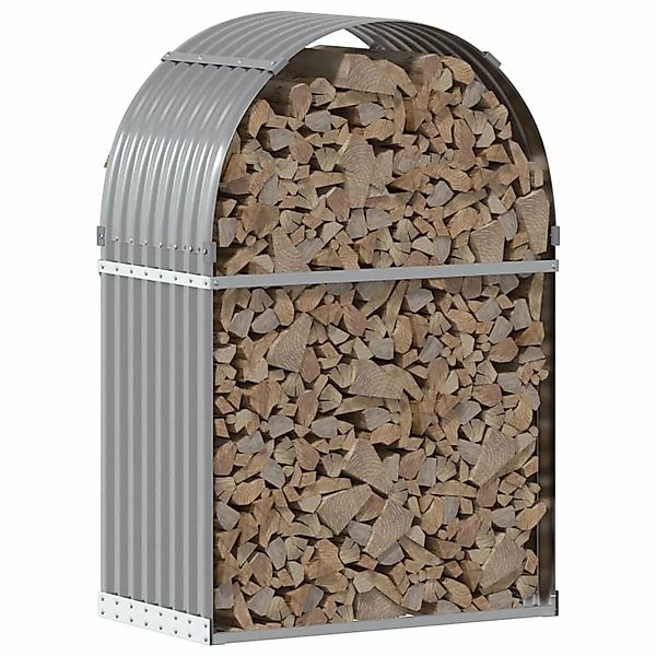 vidaXL Kaminholzregal Kaminholzunterstand Hellgrau 80x45x120 cm günstig online kaufen