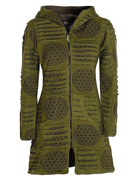Vishes Kurzmantel Damen lange warme Jacke Hippiemantel Zipfel Kapuzenmantel günstig online kaufen