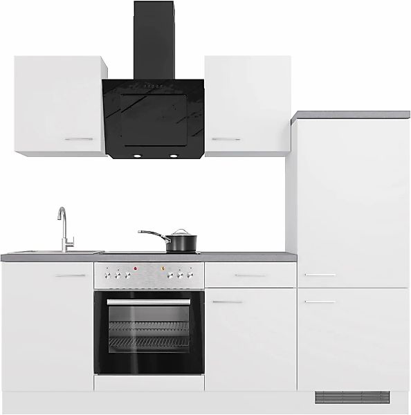 Flex-Well Küchenzeile "Kopenhagen", mit E-Geräten, Breite 220 cm, in vielen günstig online kaufen