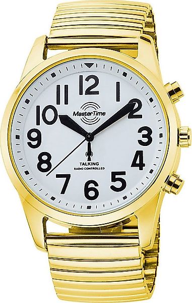 MASTER TIME Funkuhr Sprechende Funkuhr MTGA-10941-12Z, Quarzuhr, Armbanduhr günstig online kaufen