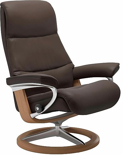 Stressless® Relaxsessel »View« Set, Relaxsessel mit Hocker, mit Signature B günstig online kaufen