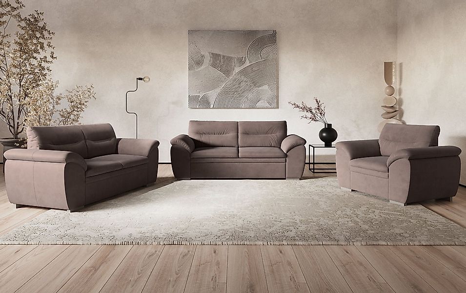 COTTA Polstergarnitur Leandra, Set bestehend aus: 2-Sitzer & 2,5-Sitzer günstig online kaufen