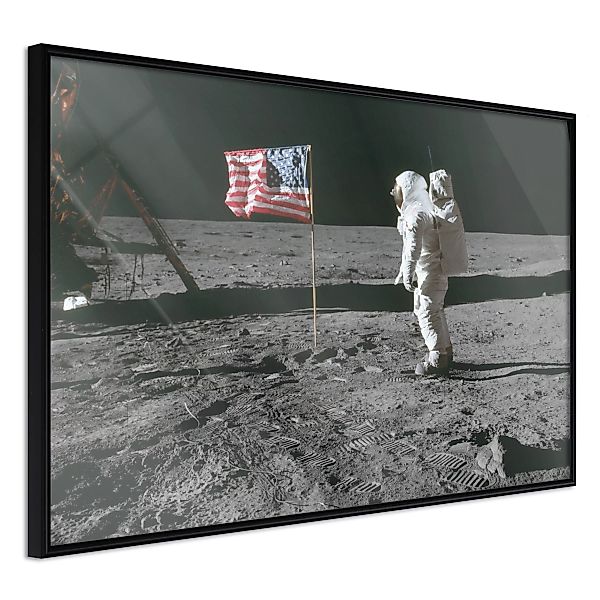 Poster - Flag On The Moon günstig online kaufen