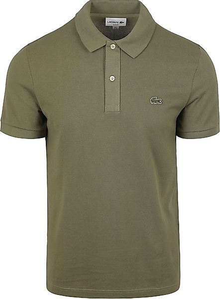 Lacoste Poloshirt Pique Olivgrun - Größe XL günstig online kaufen