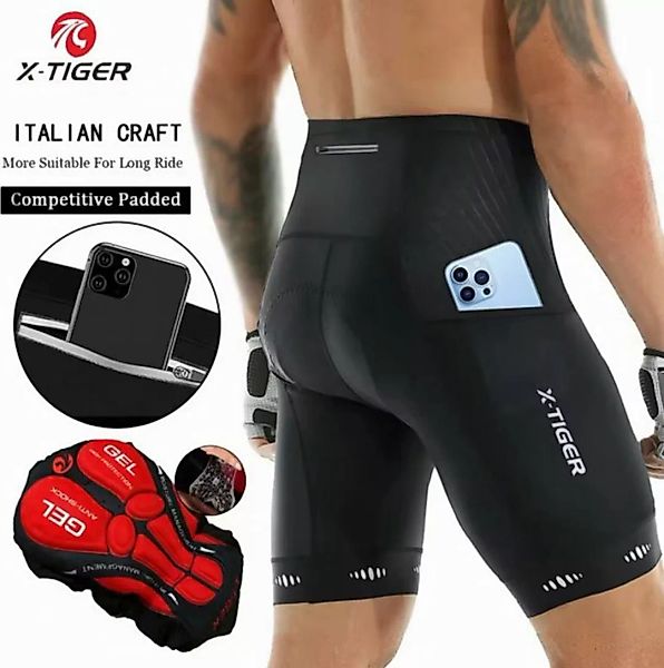 X-TIGER Fahrradhose Fahrradhose Mit Gesäß Tasche 5D Gel Gepolsterte Fahrrad günstig online kaufen