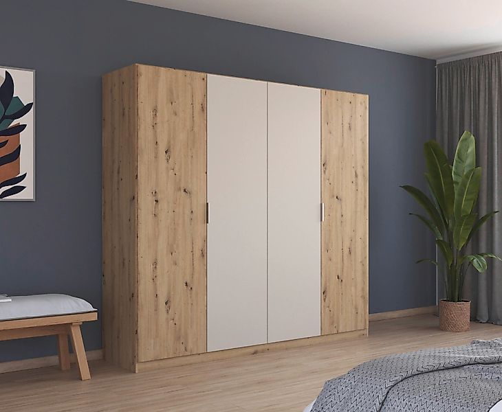 rauch Drehtürenschrank "Monza" in trendigen Farbkombinationen, mit viel Sta günstig online kaufen