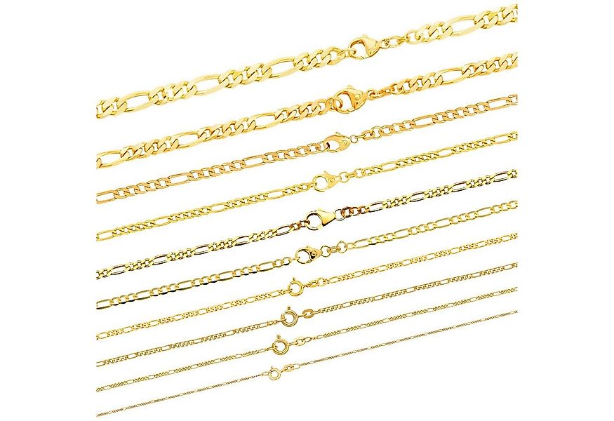 HOPLO Goldkette Goldkette Figarokette Länge 45cm - Breite 1,9mm - 585-14 Ka günstig online kaufen