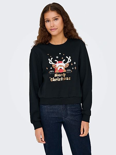 ONLY Weihnachtssweatshirt "ONLYDA XMAS L/S O-NECK BOX SWT", mit verschieden günstig online kaufen