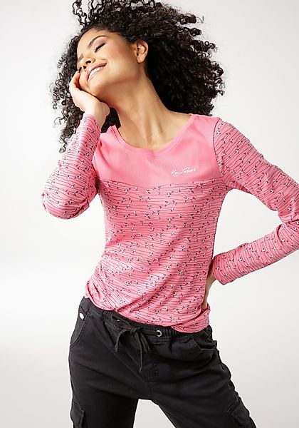 KangaROOS Langarmshirt Langarm, sehr figurbetont, aus günstig online kaufen