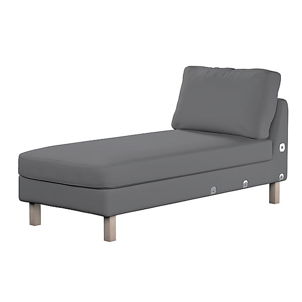 Bezug für Karlstad Recamiere Zustellsofa, kurz, grau, Bezug für Karlstad Re günstig online kaufen