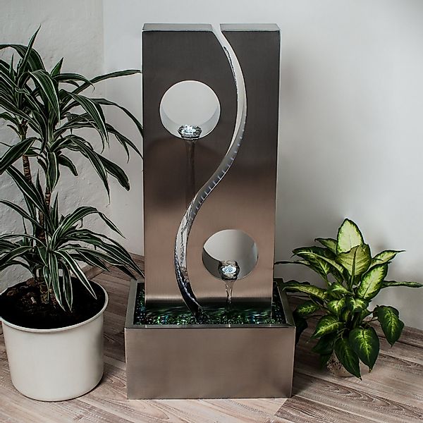 Köhko Zimmerbrunnen "YIN Yang" mit LED günstig online kaufen