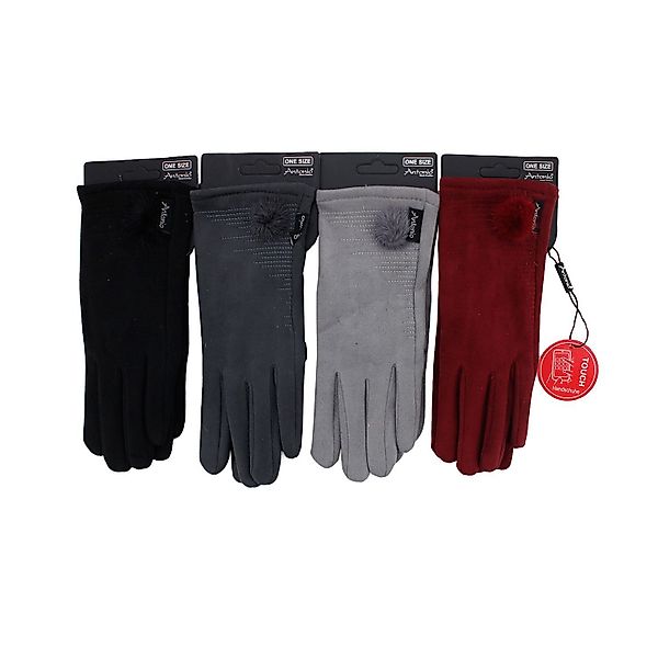 Antonio Strickhandschuhe Winter Damen Handschuh Puschel günstig online kaufen