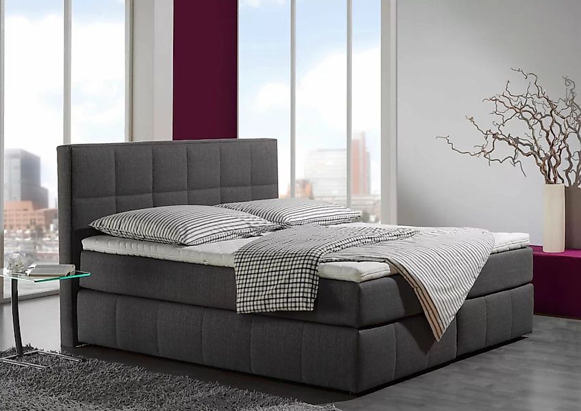 INOSIGN Boxspringbett "Casano", mit feiner Steppung, in 3 Matratzenarten, 2 günstig online kaufen