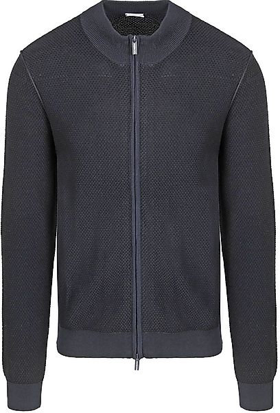 Blue Industry Strickjacke Struktur Navy - Größe XL günstig online kaufen