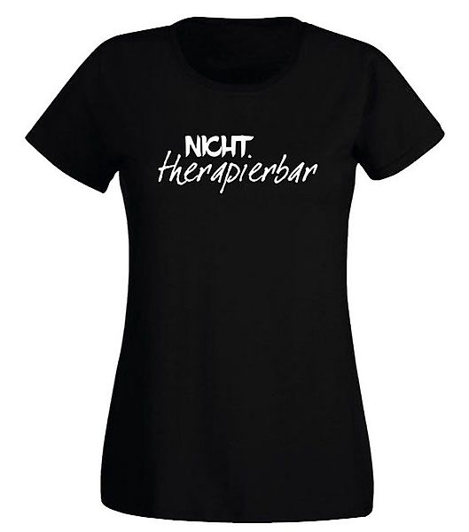 G-graphics T-Shirt Damen T-Shirt - Nicht therapierbar mit trendigem Frontpr günstig online kaufen