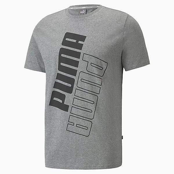 PUMA Power Herren-T-Shirt | Mit Heide | Grau | Größe: XS günstig online kaufen