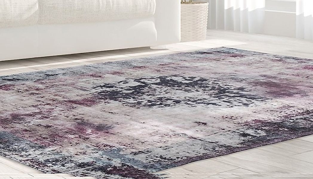 calo-deluxe Teppich "Layata 8034" rechteckig 9 mm Höhe Kurzflor, Wohnzimmer günstig online kaufen
