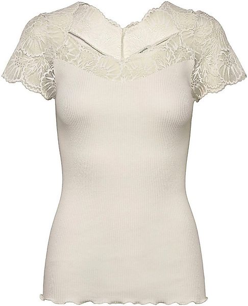 rosemunde T-Shirt elastischer Vintage-Spitzenbesatz, Kurzarm, gewellter Sau günstig online kaufen