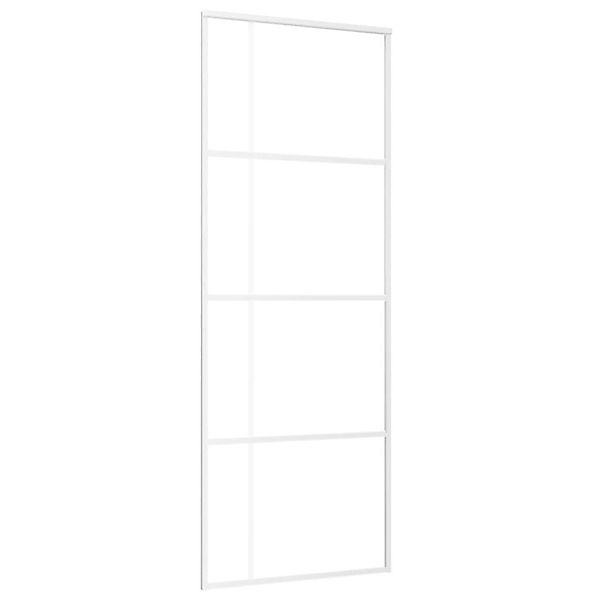 vidaXL Haustür Schiebetür ESG-Glas und Aluminium günstig online kaufen