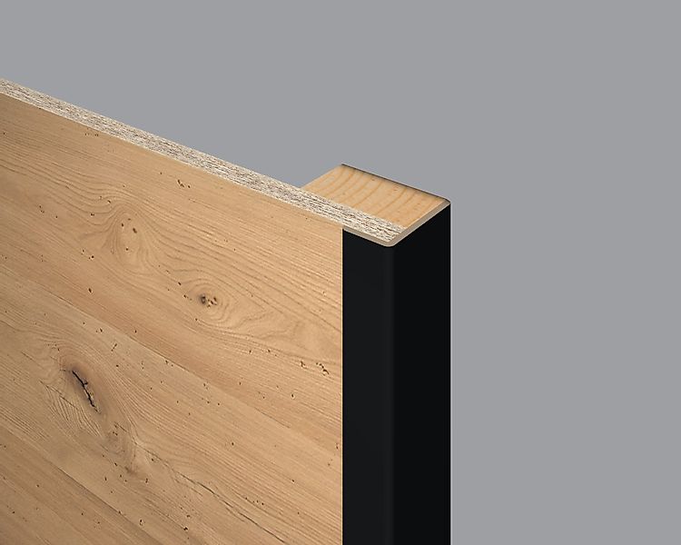 EGGER Abschlussleiste Winkelleiste Decowall WL537 schwarz, günstig online kaufen