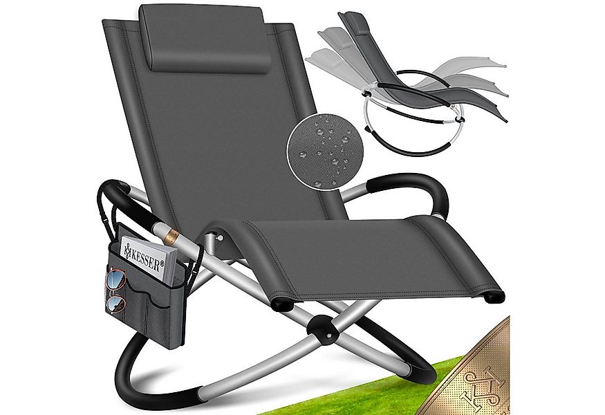 KESSER Gartenliege, Relaxliege Liegestuhl Gartenliege Gartenstuhl Klappstuh günstig online kaufen