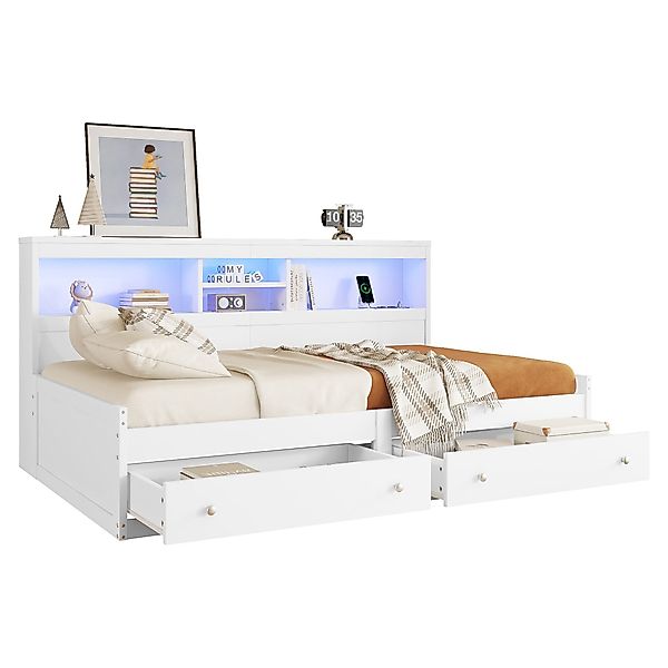 OKWISH Kinderbett Stauraumbett Schlafsofa Tagesbett Daybett günstig online kaufen