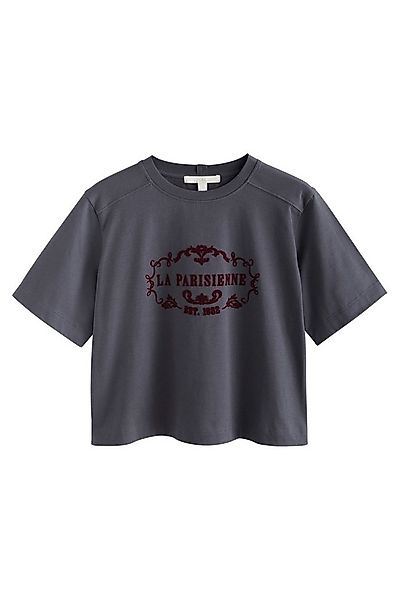 Next T-Shirt Schweres T-Shirt mit Rundhalsausschnitt, Grafik (1-tlg) günstig online kaufen