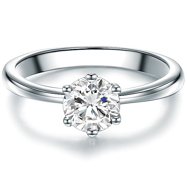 Trilani Silberring Verlobungsring aus 925 Sterling günstig online kaufen