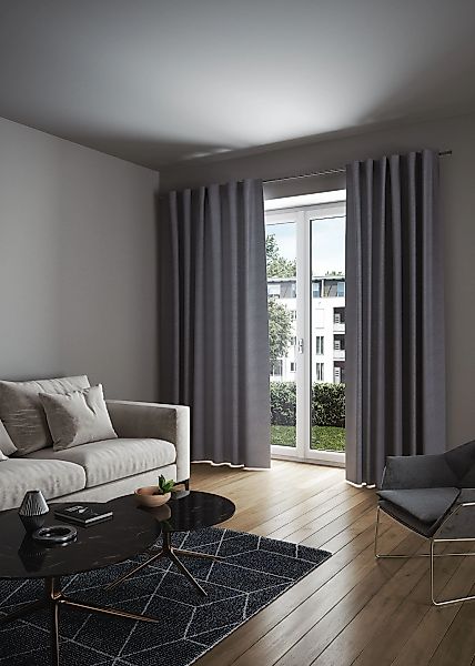 my home Vorhang "LONDON" verdeckte Schlaufen 1 Stk. tlg. Sicht- und Lichtsc günstig online kaufen