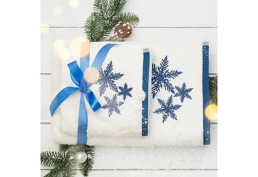 Eurofirany Handtuch Set Weihnachten Wichtel Muster, Bestickt günstig online kaufen