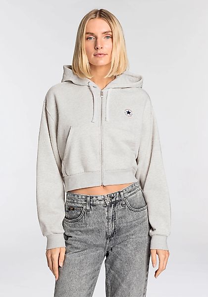 Converse Sweatjacke "WOMENS CONVERSE RETRO FULL-ZIP HOODIE", 1 Stk. cropped günstig online kaufen