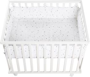 roba Laufgitter "Sternenzauber grau, 100x75 cm" bis 15 kg mit Stoffeinlage günstig online kaufen