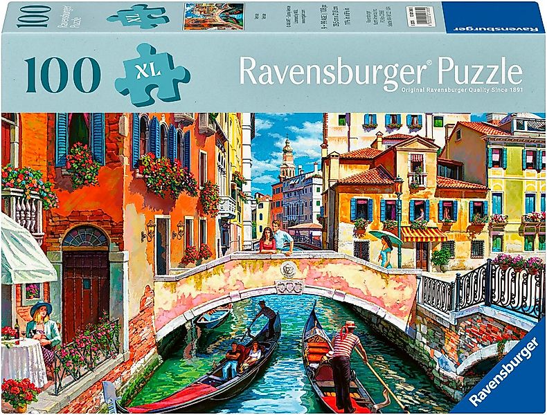 Ravensburger Puzzle Feel Well & Puzzle, Venedig, 100 Puzzleteile, XL, für E günstig online kaufen