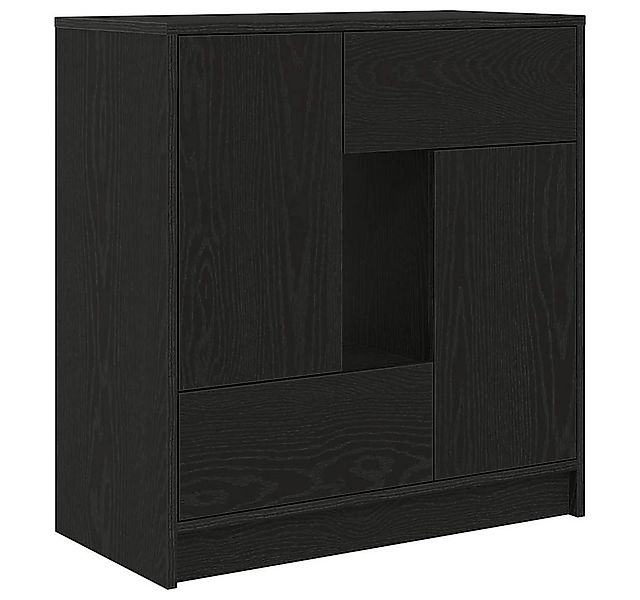 vidaXL Sideboard Sideboard mit Schubladen und Türen Schwarz Eichen-Optik (1 günstig online kaufen